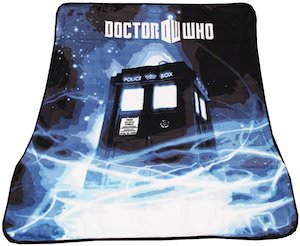 Dr. Who Appearing Tardis Fleece Blanket