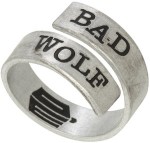 Dr. Who Bad Wolf Wrap around ring