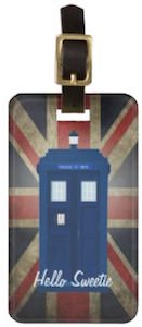 Doctor Who Tardis Union Jack Luggage Tag