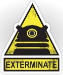 Doctor Who Dalek Exterminate Sticker