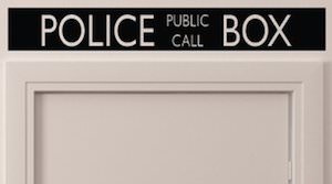 Tardis Police Box Top Sign Sticker