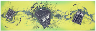 Dr. Who Tumbling Tardis Poster