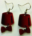 Doctor Who Fez And Bow Tie Earrings
