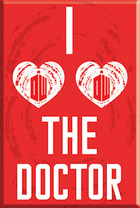 Doctor Who I Heart Heart The Doctor Magnet