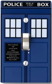 Dr. Who Tardis Door Light Switch Cover