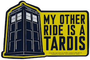 My Order Ride Is A Tardis Car Magnet