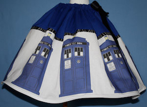 Dr Who Tardis Skirt