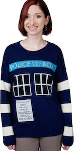 Doctor Who women's Tardis sweater