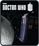 Dr. Who Tardis Moon And Space Blanket