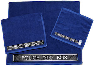 Doctor Who Tardis 3 Piece Towel Set