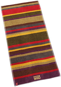 4th Doctor Scarf Beach Towel