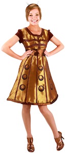 Doctor Who Gold Dalek Costume Dress