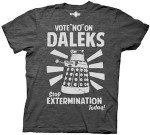 Dr. Who Vote No On Daleks T-Shirt