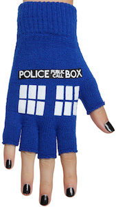 Dr. Who Tardis Fingerless Gloves