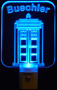 Doctor Who Personalized Tardis Night Light