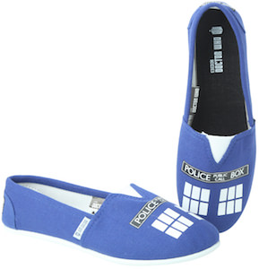 Tardis Canvas Slip On Shoes