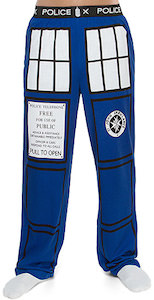 Dr. Who The Tardis Pajama Pants