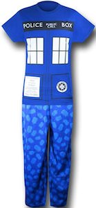 Doctor Who Women's Tardis Glow In The Dark Pajama Set
