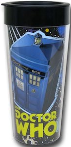 Doctor Who Comic Collage Travel Mug