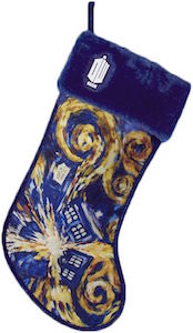 Exploding Tardis Christmas Stocking