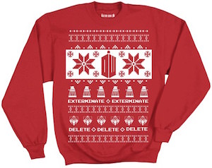 Doctor Who Ugly Villains Christmas Sweater