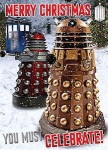 Doctor Who You Must Celebrate Dalek Christmas Greeting Card with sound