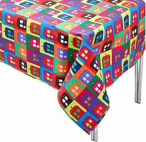 Dr. Who Tardis Warhol Style Tablecloth