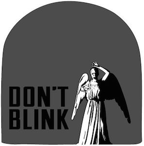 Doctor Who Weeping Angel Don't Blink Beanie Hat