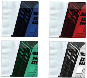 Doctor Who Colored Tardis paper Napkins