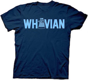 blue Doctor Who Dalek Whovian T-Shirt