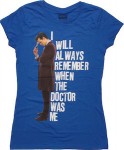 Doctor Who I will Always Remember When The Doctor Was Me women's T-Shirt