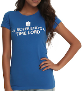 My Boyfriend Is A  Time Lord Women’s T-Shirt