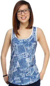 Tardis sketch tank top