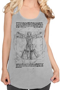 Doctor Who Vitruvian Cyberman Tank Top