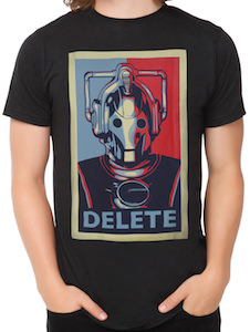 Doctor Who Cyberman Delete T-Shirt