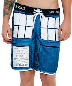 Doctor Who Tardis Men's Swim Trunks