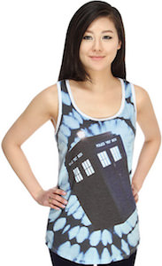 Doctor Who Women's Tie Dye Tardis Tank Top