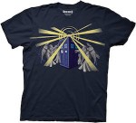 Doctor Who Tardis Attacked By Weeping Angel T-Shirt