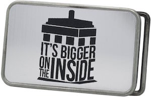 Doctor Who Tardis It' Bigger On The Inside Belt Buckle