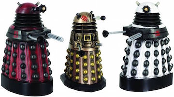 Dalek figurine set of 3 Daleks