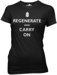 Doctor Who Regenerate And Carry On Women's T-Shirt