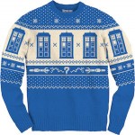 Doctor Who Tardis Knitted Christmas sweater