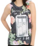 Doctor Who Floral Madman With A Box Women's Tank Top
