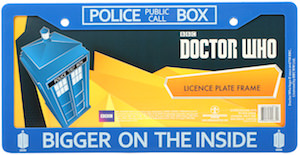 Tardis Bigger On The Inside Licence Plate Frame