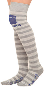 Striped Tardis Over The Knee Socks