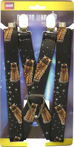 Doctor Who Golden Dalek Suspenders
