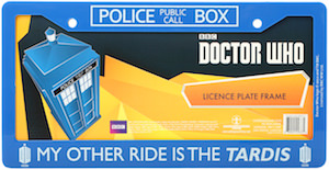 Doctor Who My Other Ride Is The Tardis Licence Plate Frame