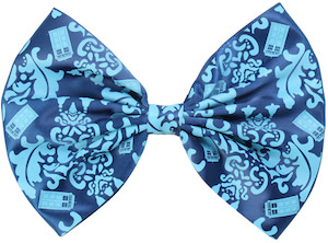 Damask Tardis Hair Bow