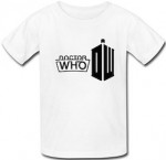 Kids Neon Sign Doctor Who Logo T-Shirt