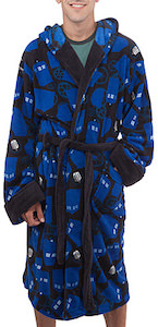 Doctor Who Tardis And Gears Bath Robe